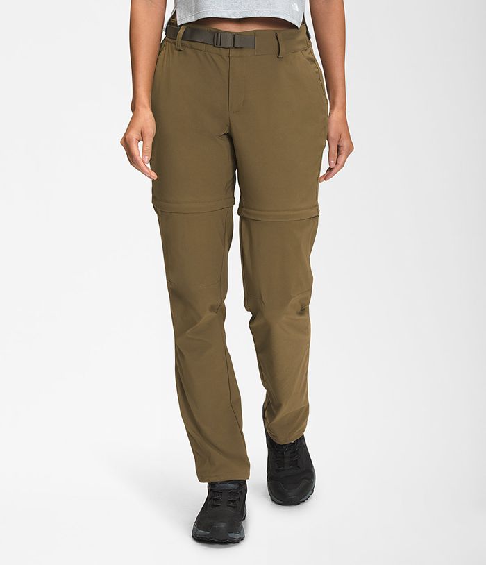Pantalones The North Face Mujer Paramount Convertible Mid-Rise - Colombia RUHIQM289 - Verde Oliva
